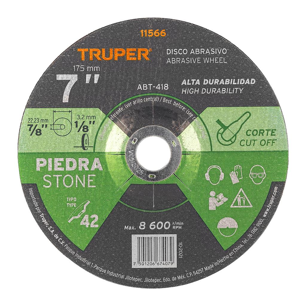 DISCO P/CORTE DE PIEDRA 7"