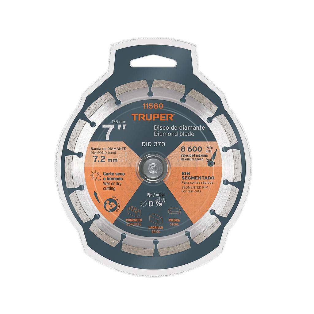 DISCO SEGMENTADO CORTE RAPIDO 7"