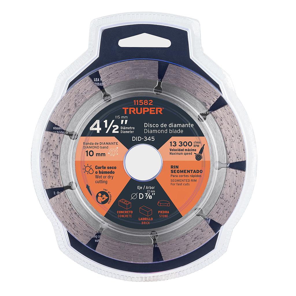 DISCO SEGMENTADO CORTE RAPIDO 4 1/2"