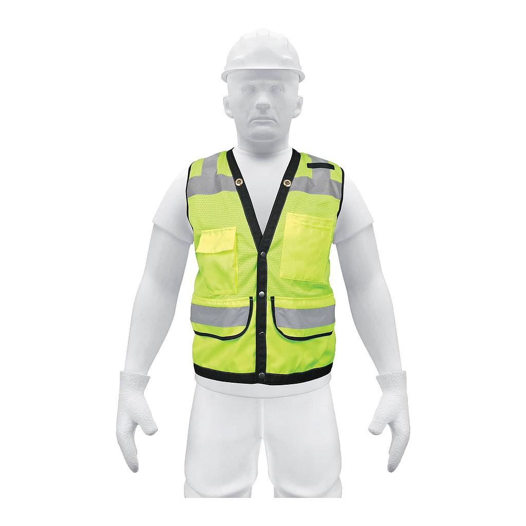 CHALECO DE SEGURIDAD REFORZADO VERDE (XG)