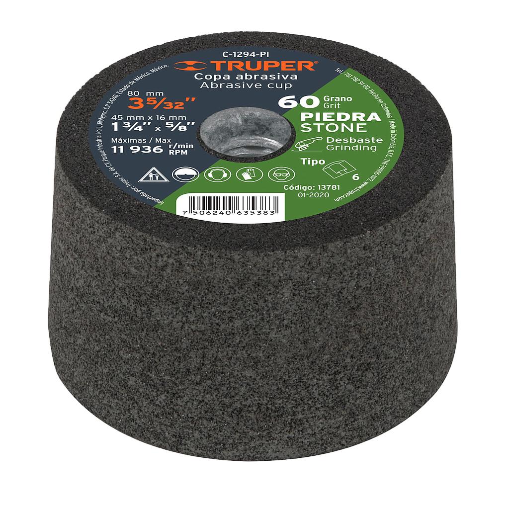 COPA DESBASTE 3-5/32" GRANO 60 PARA PIEDRA