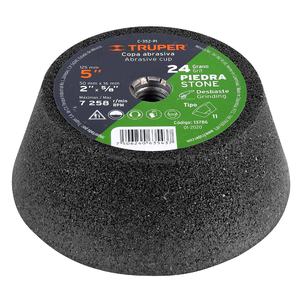 COPA DESBASTE 5" GRANO 24 P/PIEDRA