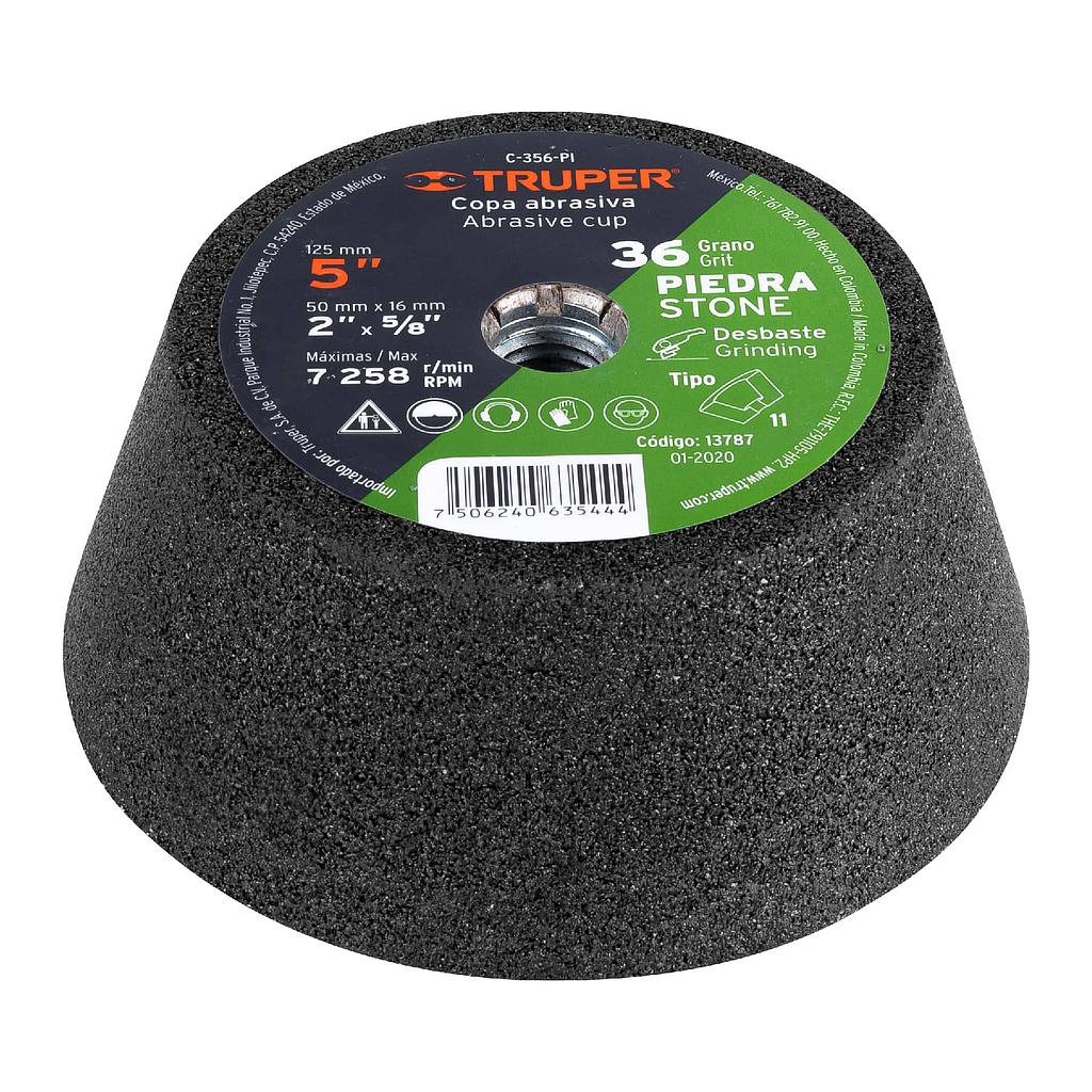 COPA DESBASTE 5" GRANO 36 P/ PIEDRA
