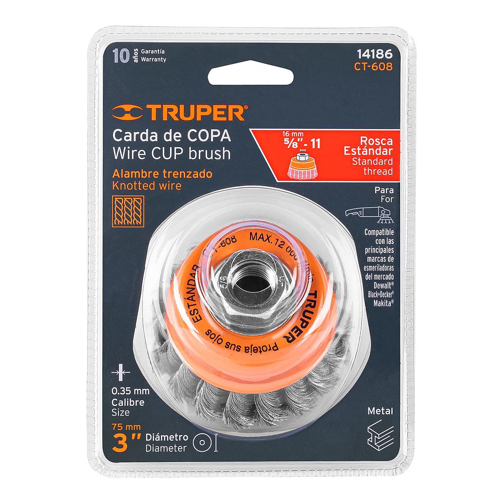 CARDA DE COPA 3" 5/8-11