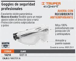 GOGGLES DE SEGURIDAD PROFESIONAL