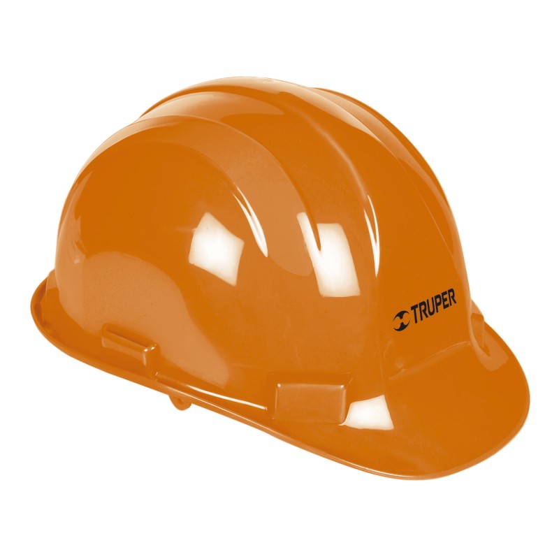 CASCO DE SEGURIDAD AJUSTABLE C/MATRACA NARANJA