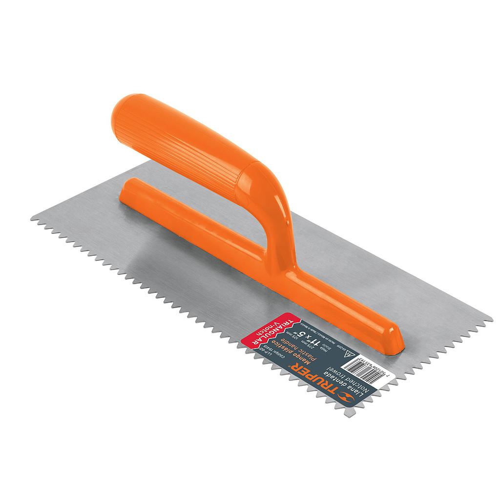 LLANA DENTADA TRIANGULAR 11" 6 REMACHES MGO PLASTICO