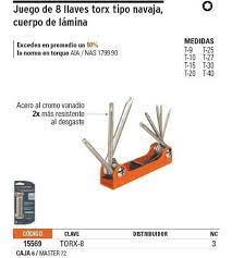 LLAVES ALLEN TORX TIPO  NAVAJA