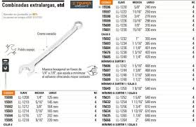 LLAVE COMBINADA EXTRA LARGA STD  1/4"