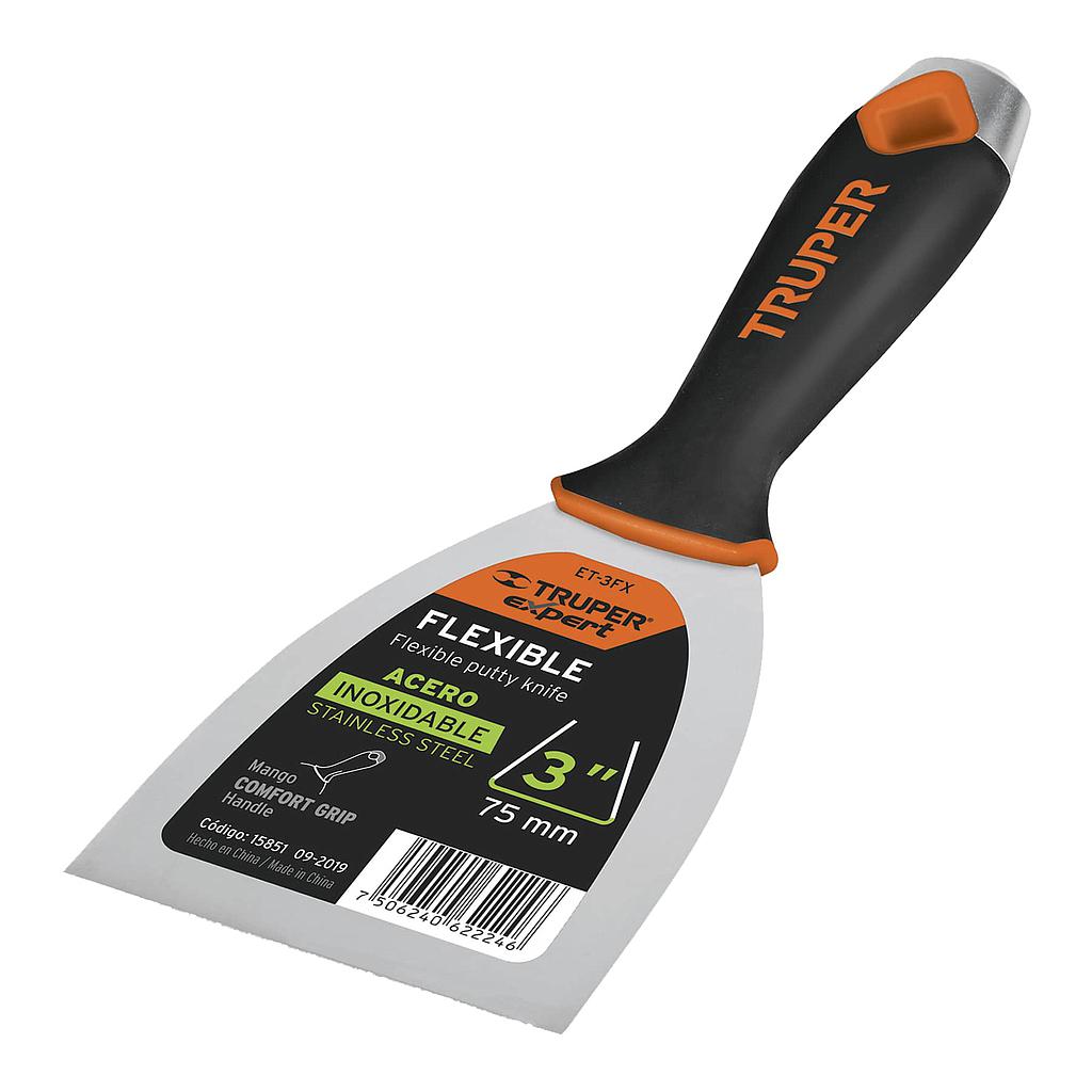 ESPATULA FLEXIBLE ACERO INOX 3"
