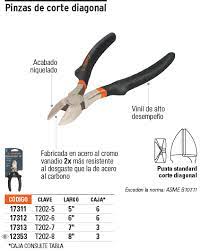 PINZA CORTE DIAGONAL 6" MANGO VINIL
