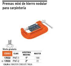 PRENSA MINI DE HIERRO P/CARPINTERIA 2"