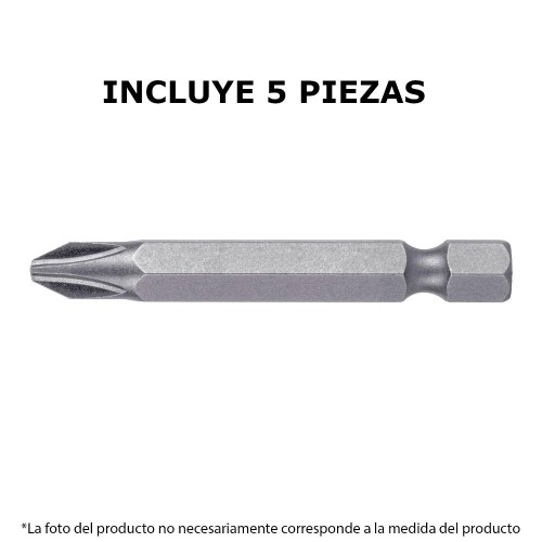 PUNTAS PHILLIPS PH1 2" (5 PIEZAS)