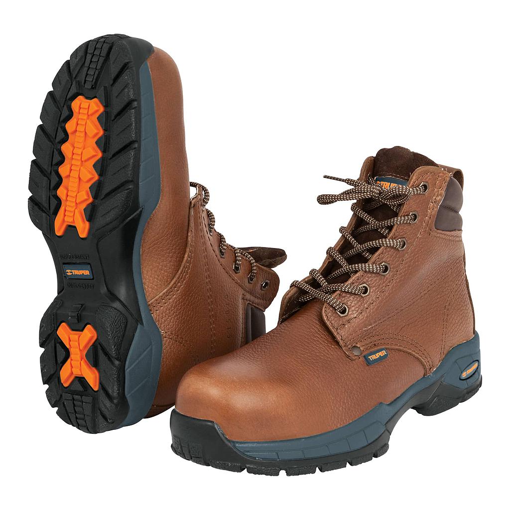 ZAPATO INDUSTRIAL CON CASQUILLO #30 CAFE