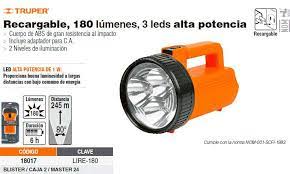 LINTERNA RECARGABLE LEDS 180 L