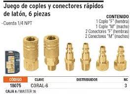 JUEGO DE 4 CONECTORES Y 2 COPLES