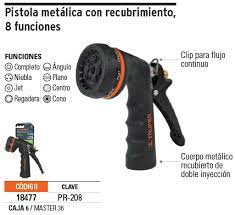 PISTOLA PARA RIEGO DE 8 FUNCIONES