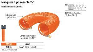 MANGUERA P/COMPRESOR 1/4"