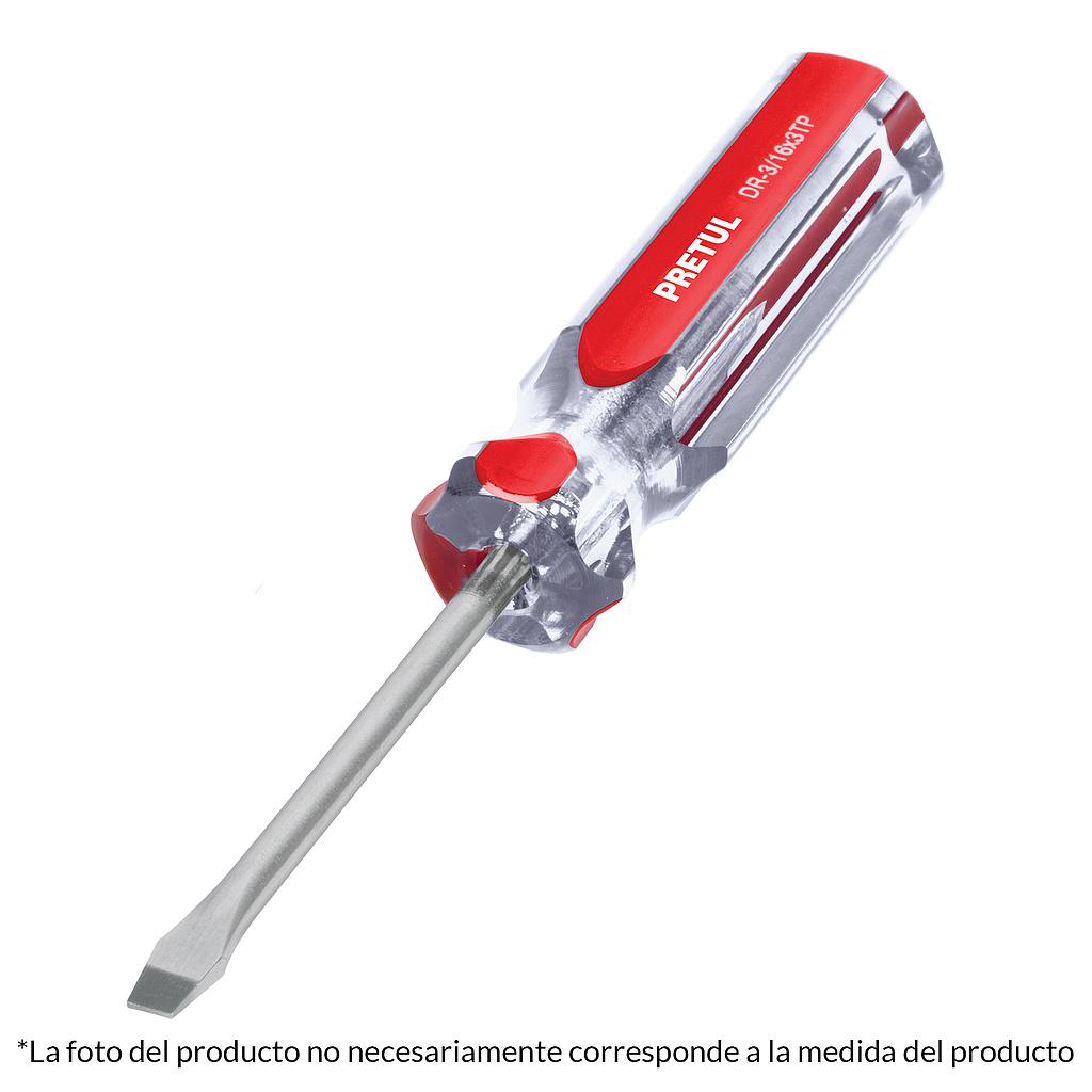 DESARMADOR PLANO 1/4X6" PRETUL