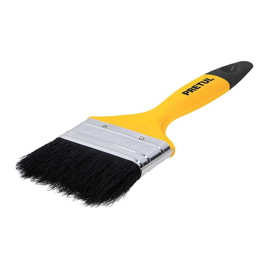 BROCHA CON MANGO DE PLASTICO 4" PRETUL