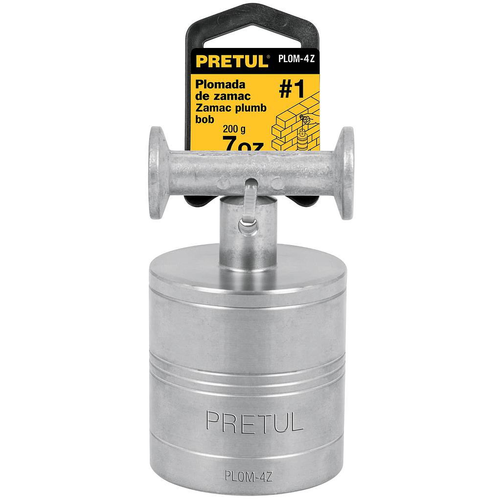 PLOMADA METALICA CON CENTRO 675G (24 OZ) PRETUL
