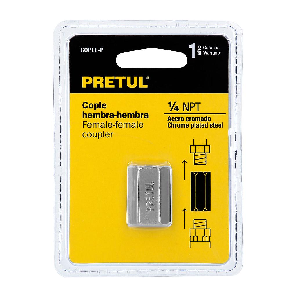 COPLE ACERO CUERDA 1/4" NPT