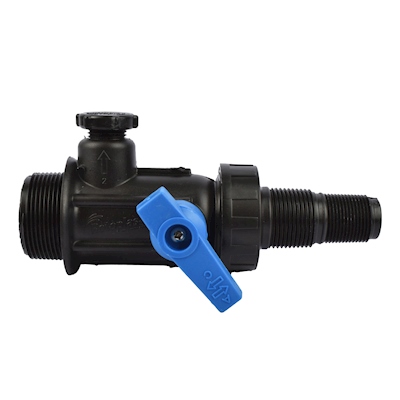 MULTICONECTOR C/VALV-TUERCA UNION INTEG