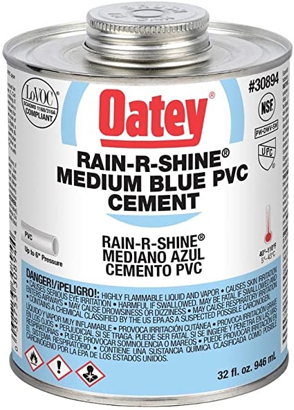 PEGAMENTO AZUL PARA PVC SANITARIO 946ML (32 OZ) 1L OATEY