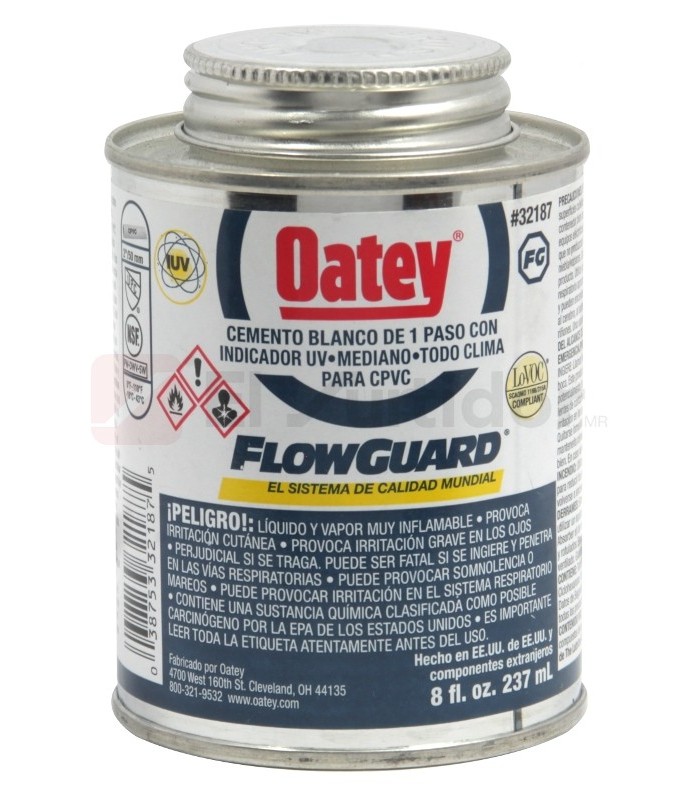 PEGAMENTO BLANCO FLOWGUARD CTS 237ML (8 OZ) 1/4L OATEY