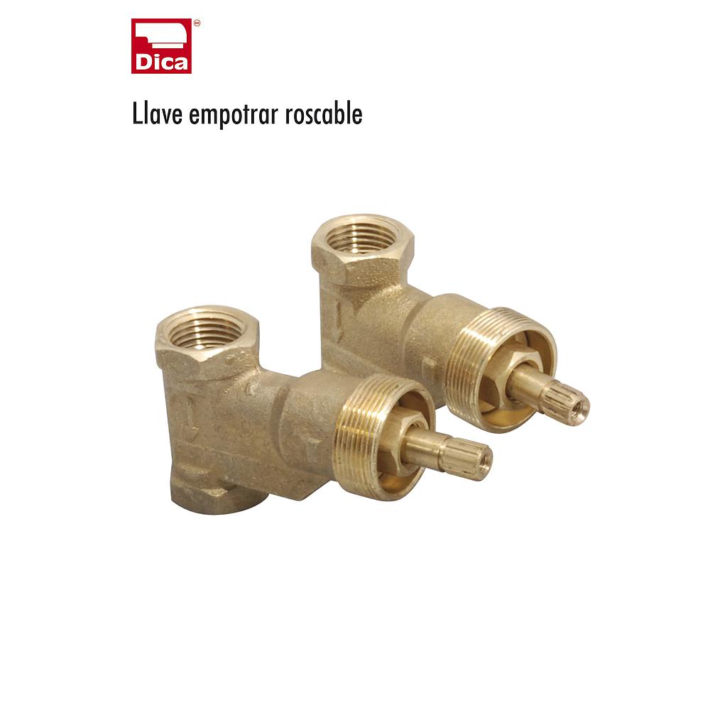 JUEGO DE LLAVES DE EMPOTRAR ROSCABLE DICA (4052SM)