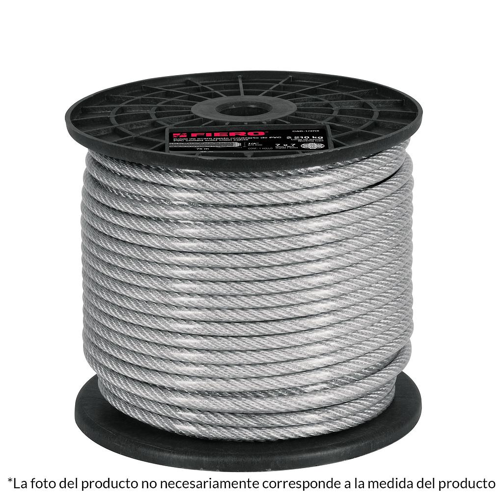 CABLE RIGIDO DE ACERO 1/4", 75M