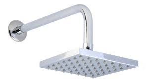 REGADERA DE PLATO CUADRADA 6" CON BRAZO Y CHAPETON DICA (4513B)