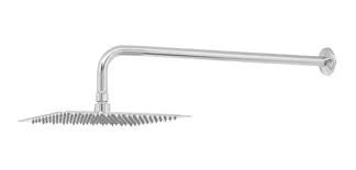 REGADERA ACERO INOXIDABLE 10" C/BRAZO CROMADO RIVIERA