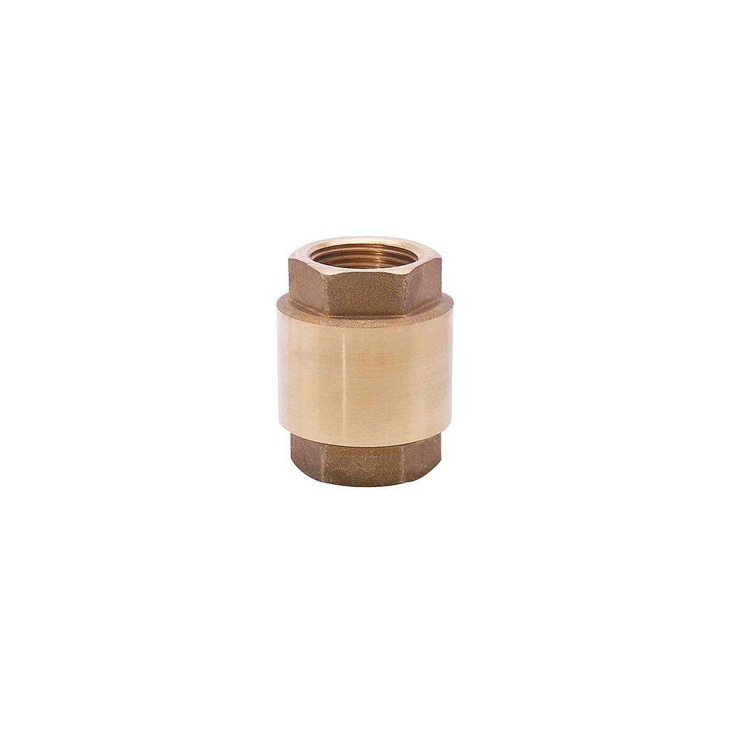 VALVULA CHECK DE RESORTE BRONCE 1/2"