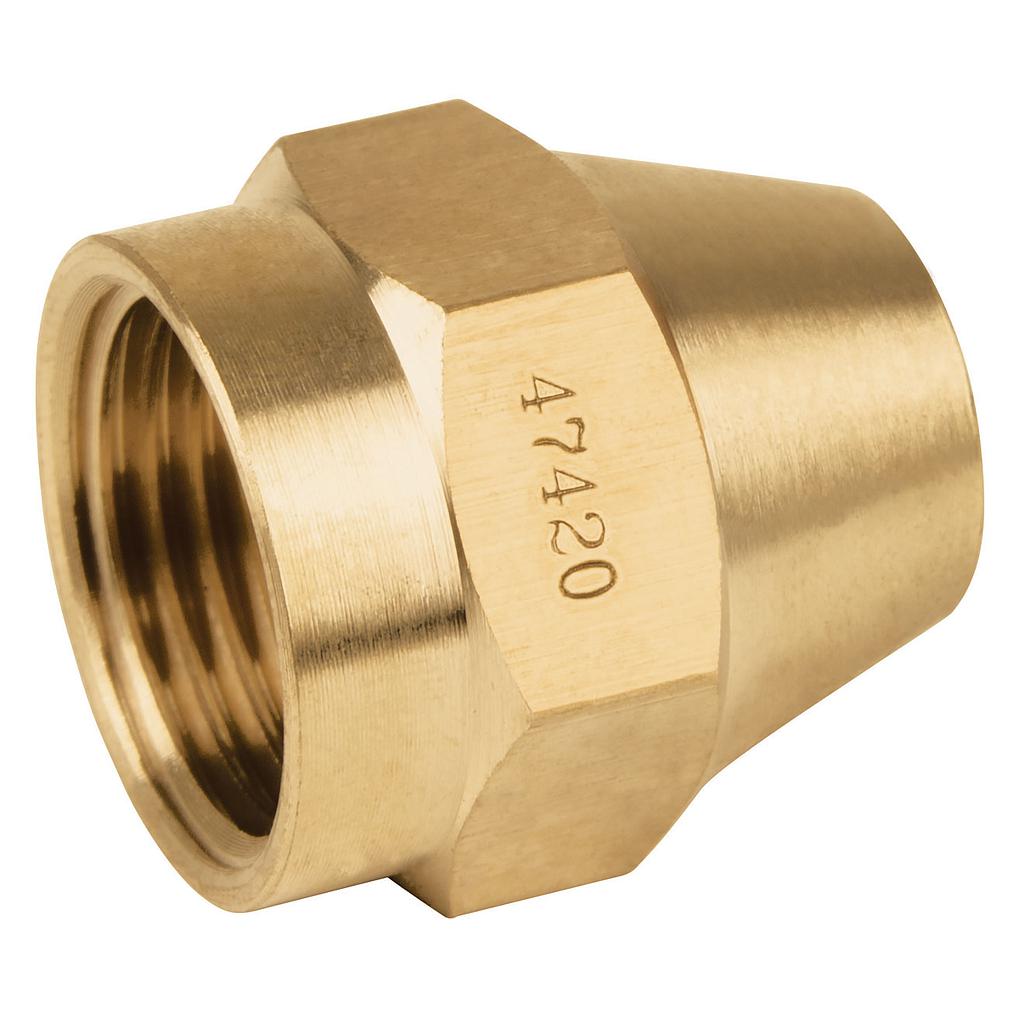 TUERCA CONICA LATON, 1/2"