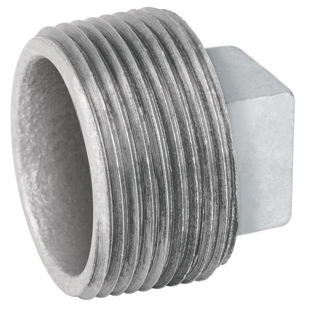 TAPON MACHO GALVANIZADO 1"