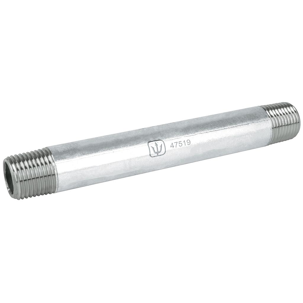 NIPLE ACERO INOX 1/2"X6"