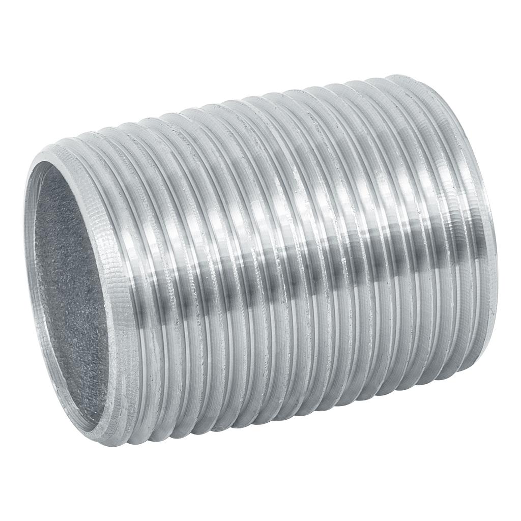 NIPLE CUERDA CORRIDA 1" ACERO INOX