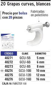 GRAPA CURVA 8MM
