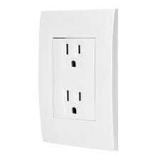 PLACA CON CONTACTO DUPLEX 2 POLOS + TIERRA