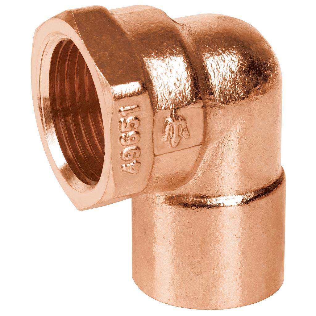 CODO COBRE R/INT 3/4" X 90°