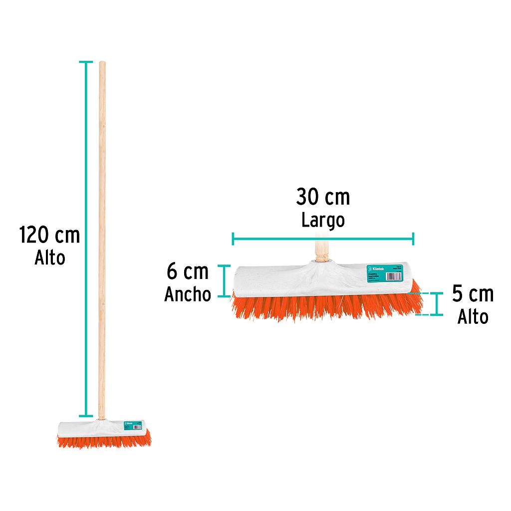 CEPILLO DE PLASTICO INDUSTRIAL CERDA RIGIDA 30CM