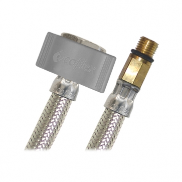 CONECTOR FLEXIBLE PARA LAVABO  3/8" X 1/2" 55CM COFLEX (AL-L55)