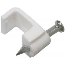 GRAPA PLANA P/CABLE DE 08 MM
