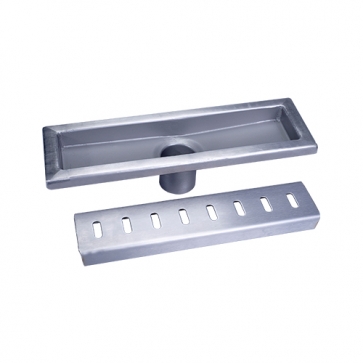 COLADERA LINEAL DE ACERO INOXIDABLE 32CM SALIDA CENTRAL COFLEX (PC-506)
