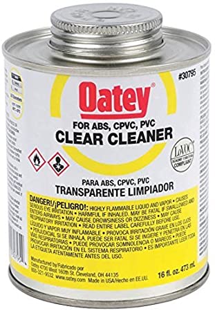LIMPIADOR TRANSPARENTE PARA PVC Y CPVC 473ML (16 OZ) 1/2L OATEY