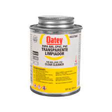 LIMPIADOR TRANSPARENTE PARA PVC Y CPVC 118ML (4 OZ) 1/8L OATEY