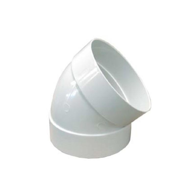 CODO PVC SANIT 1 1/2" X 45°