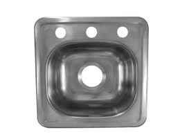 TARJA DE EMPOTRAR INDIVIDUAL TIPO BAR ACERO INOX 15.25CM X 38CM X 38CM ANBEC