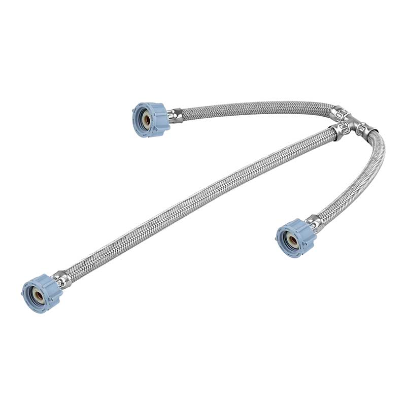 CONECTOR FLEXIBLE "T" PARA LAVABO 1/2" X 1/2" X 1/2" 55CM COFLEX (VL-T55)